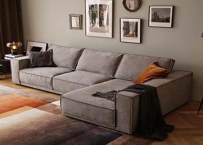 美奢漫意式极简l型沙发