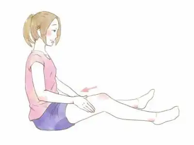 >从膝盖一路按摩到大腿" width="480" height="360"/>