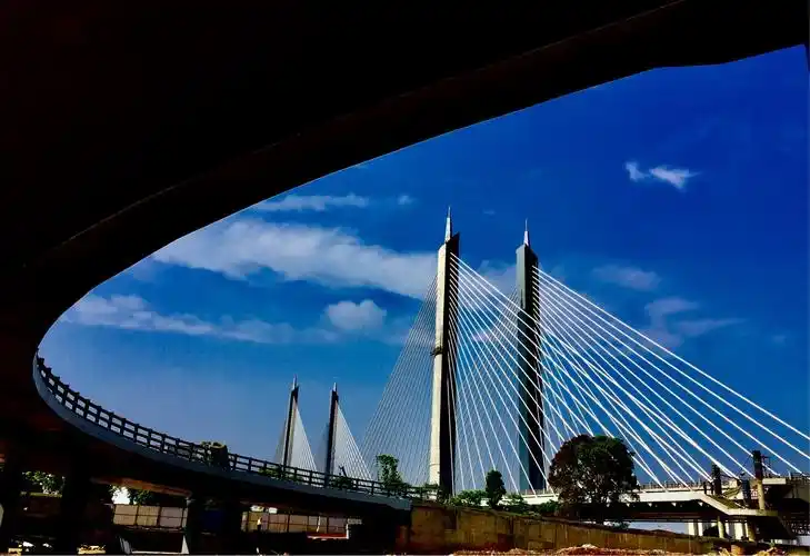 建设中的西流湾大桥墨父摄影