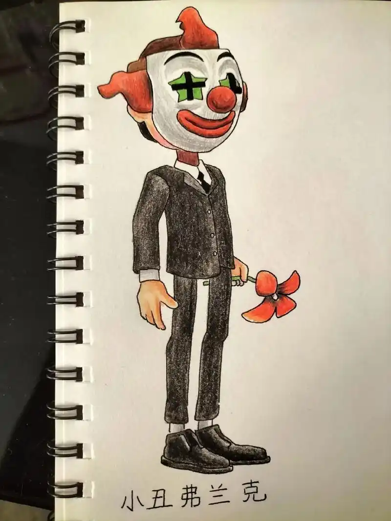 小丑弗兰克手绘教程.#地铁跑酷 #弗兰克 #绘画教程 #手绘 - 抖音