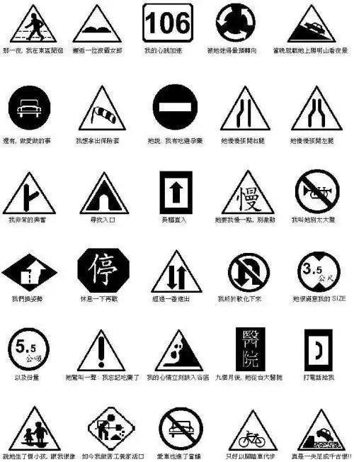 交通标志儿童画简笔画