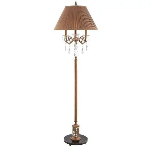 古典水晶全铜落地灯欧式创意复古客厅灯卧室灯床头灯纯铜灯具灯饰