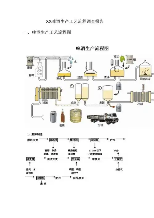xx啤酒生产工艺流程调查报告pdf14页