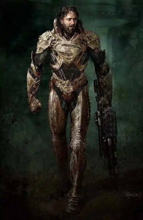 超人钢铁之躯氪星武士概念图