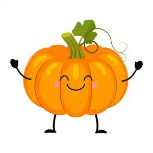 万圣节南瓜矢量黑的和白色的概要的人形的漫画字符可爱的南瓜卡通吉祥