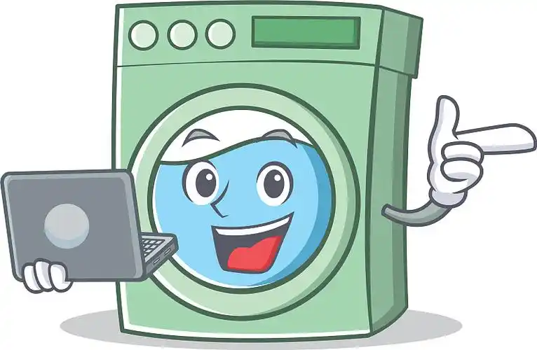 水手洗衣机人物卡通