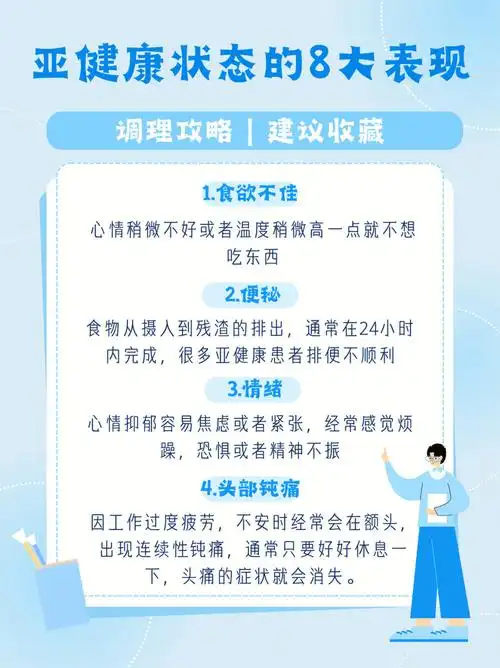 身体亚健康75有这些表现的要注意了75