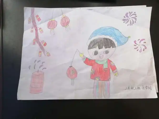 山小二年级三班《年画》优秀作品展