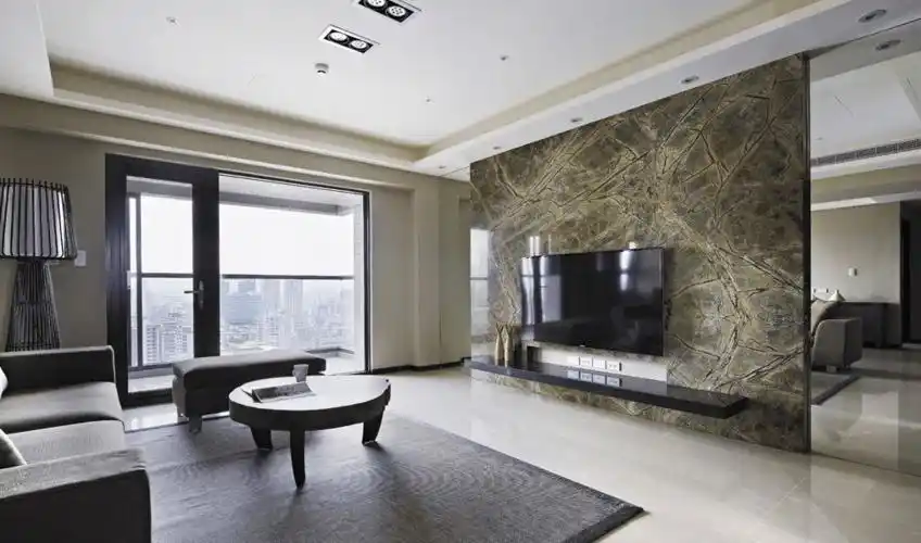 大理石背景墙打造靓丽客厅