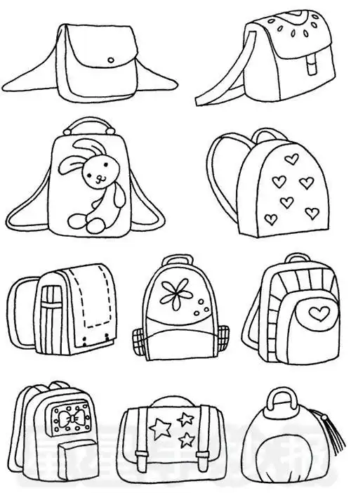 书包怎么画简笔画怎么画书包简单又好看
