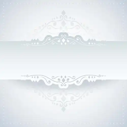 2款白色纸花边设计矢量素材_矢量花纹_懒人图库