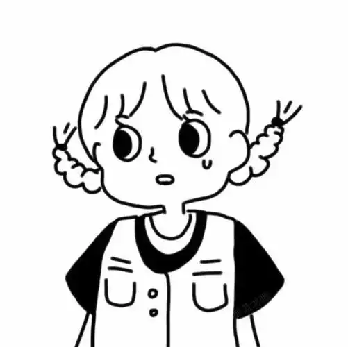 白底头像大全小清新简笔画女生头像白底头像676767每天学一幅简笔画