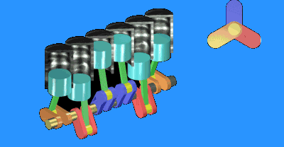 连杆是连接活塞和曲轴,并将活塞所受作用力传给曲轴,将活塞的往复运动