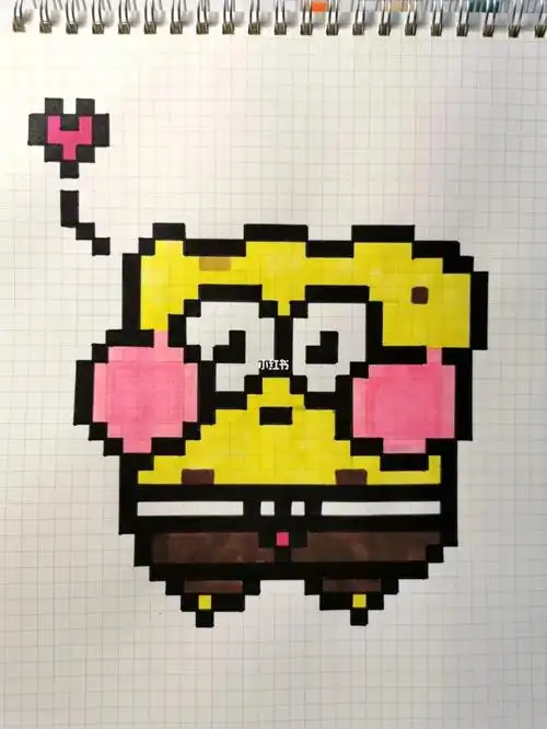 像素画临摹海绵宝宝