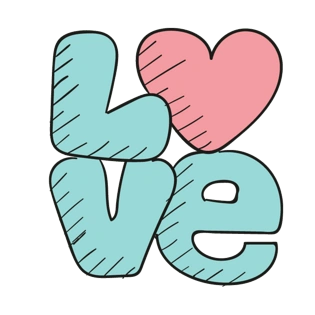 lovepngpsd2000*2000iloveyou 卡通彩色字体pngpsd2000*2000love创意