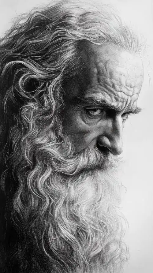 素描人物作品欣赏#皇家钢笔画艺术家协会##东南展示厅##唐亮钢笔画硏