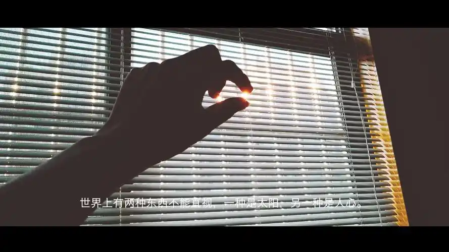 世界上有两种东西不能直视,一种太阳,另一人心.