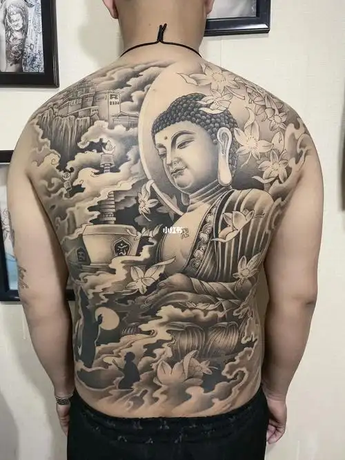 大日如来满背纹身