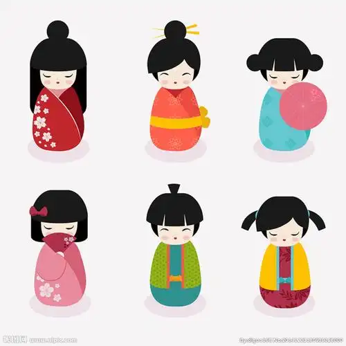 日本小木偶娃娃设计图__动漫人物_动漫动画_设计图库_昵图网nipic.com