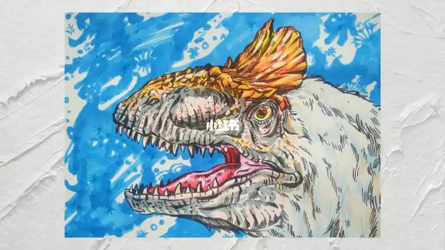 手绘恐龙之冰脊龙