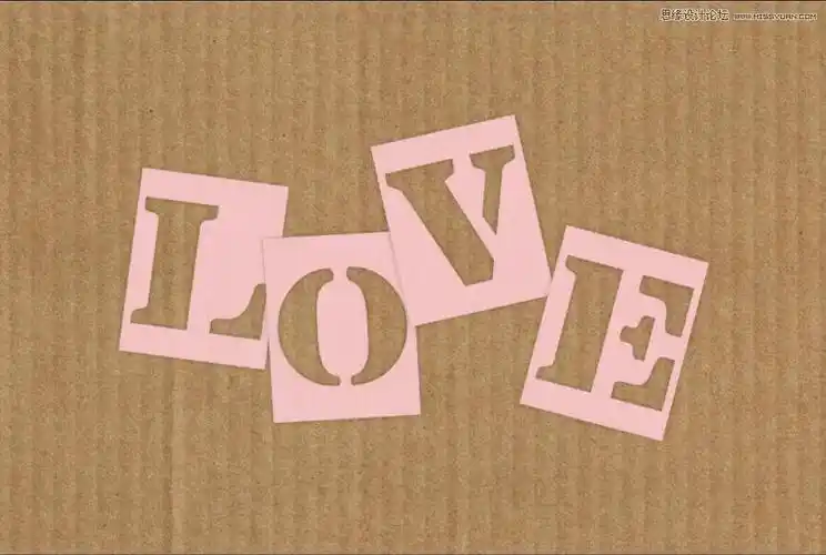 镂空文字ps制作可爱的镂空艺术字