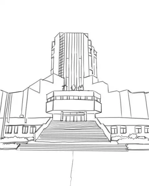 山西大学图书馆简笔画 简笔画图片大全-蒲城教育文学网