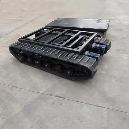 履带机器人底盘小型电动遥控履带底盘履带底盘总成