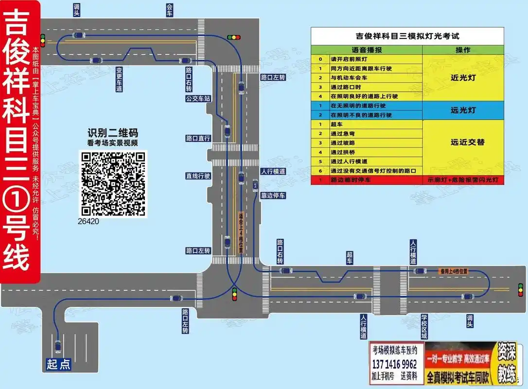 乌鲁木齐科目三考场考试视频路线图模拟练车.
