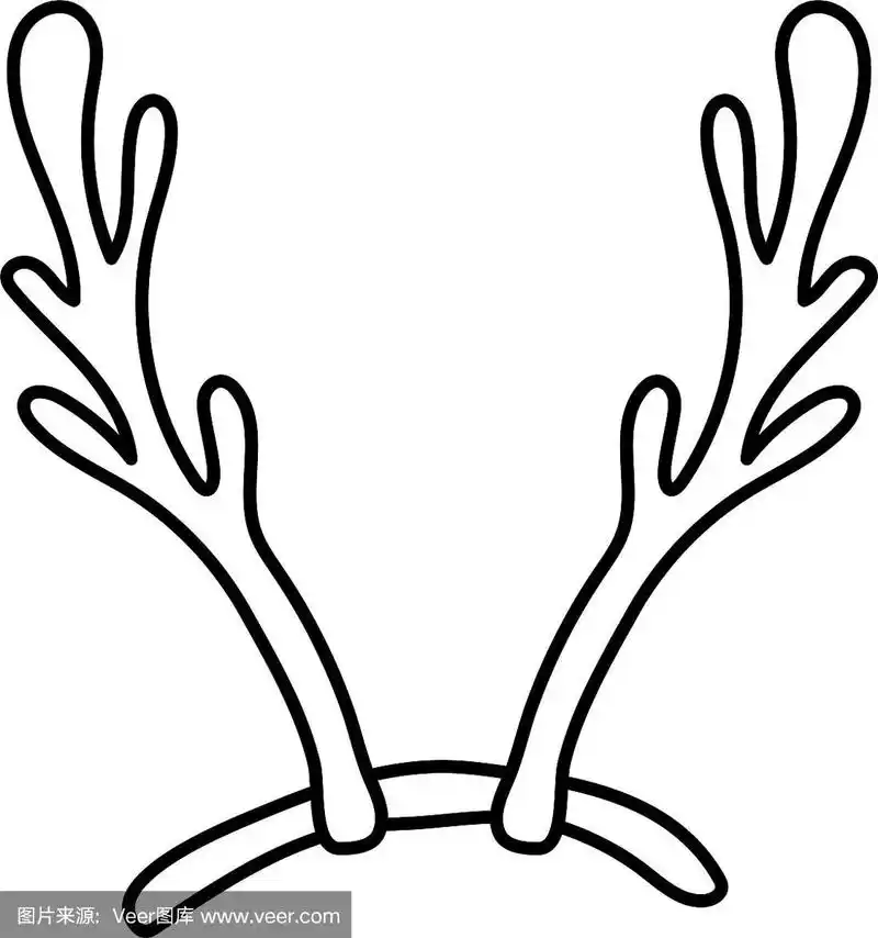 圣诞快乐鹿角配件