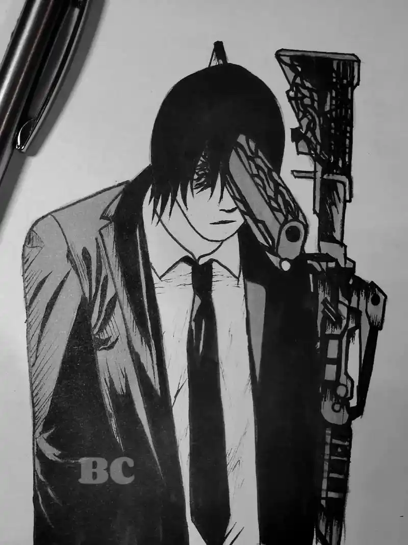 门外明明是秋的味道…#电据人 #早川秋 #枪之恶魔 #绘画过 - 抖音