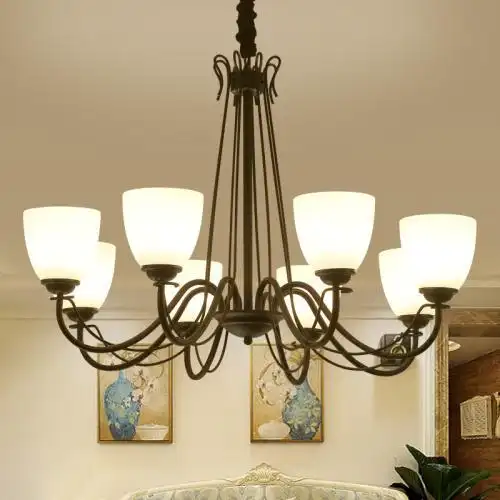 推荐四款美式风格铁艺吊灯效果图