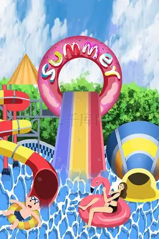 上玩耍的插图个人vip和企业vip免费下载免抠元素卡通儿童游乐园设施