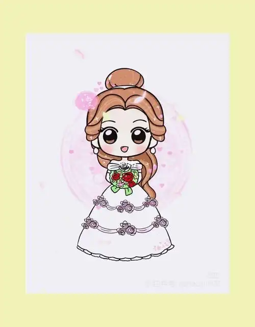 卡通公主简笔画怎么画白雪公主简笔画最美的动漫公主简笔画的画法步骤