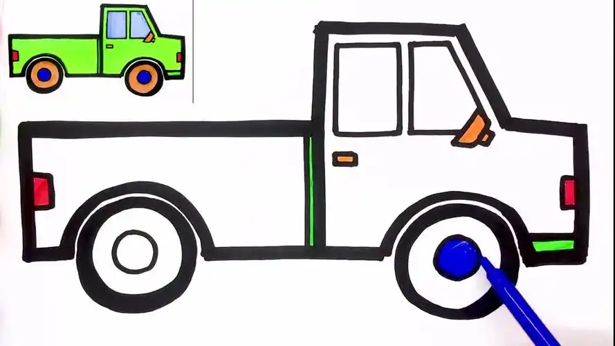教你卡车的画法,简单又形象!