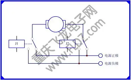 最经典的直流电机正反转接线图