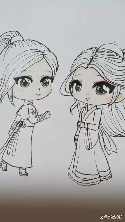 青蛇和白蛇# 素描