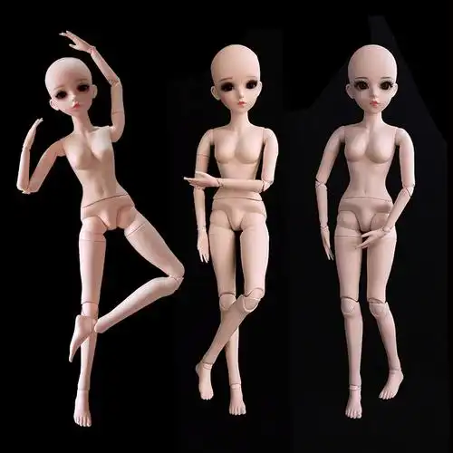 素体多丽丝凯蒂娃娃改装版素体60cm裸娃玩偶18关节女孩3分bjd