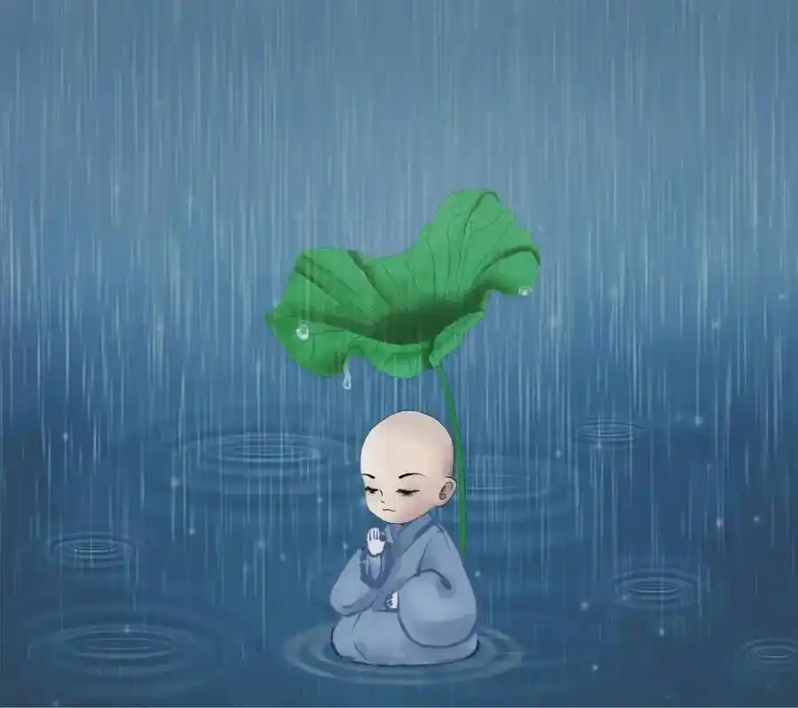 壁纸# 禅意小和尚～看淡一切,善待自己 - 抖音