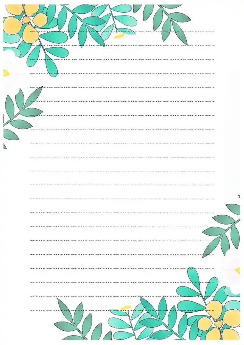 唯美小清新9797文艺信笺纸第三组9393来啦 唯美浪漫的信笺纸