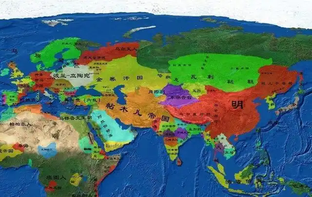 帖木儿帝国疆域图