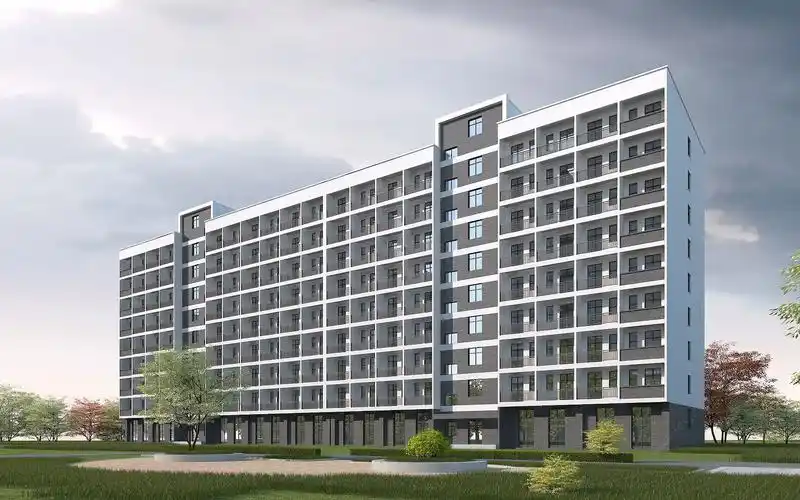 3d现代宿舍楼模型