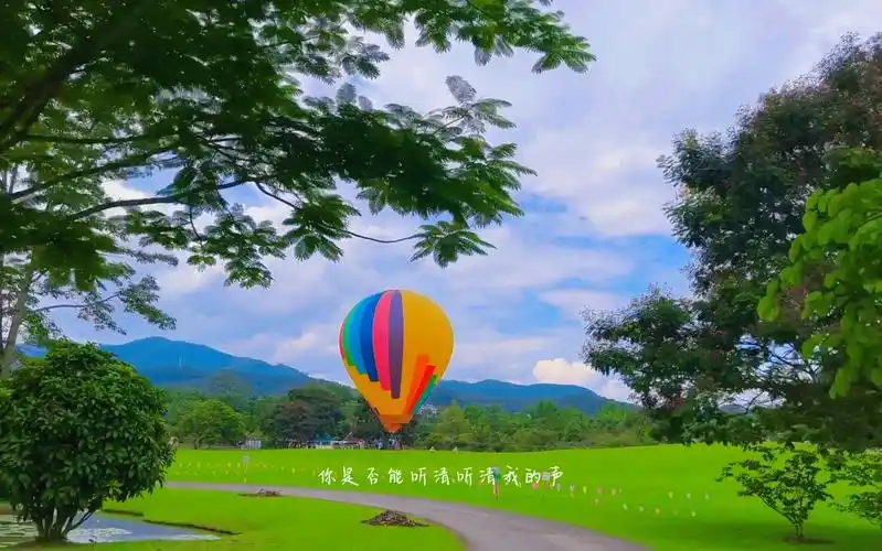 蓝天白云大草地