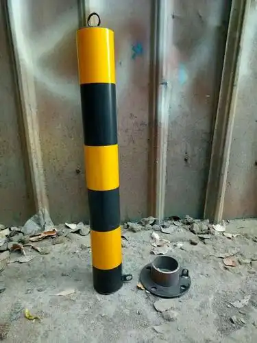 加厚钢管警示防撞立柱弹力隔离反光路障柱桩路障