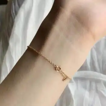 蒂芙尼蒂凡尼 tiffany t系列t形笑脸手链 小号6.5英寸