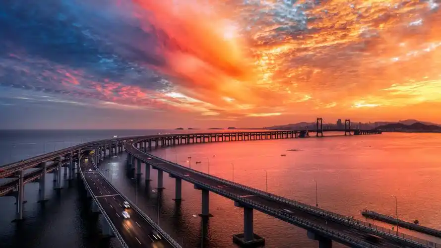 绝美火烧云自然风光高清桌面壁纸