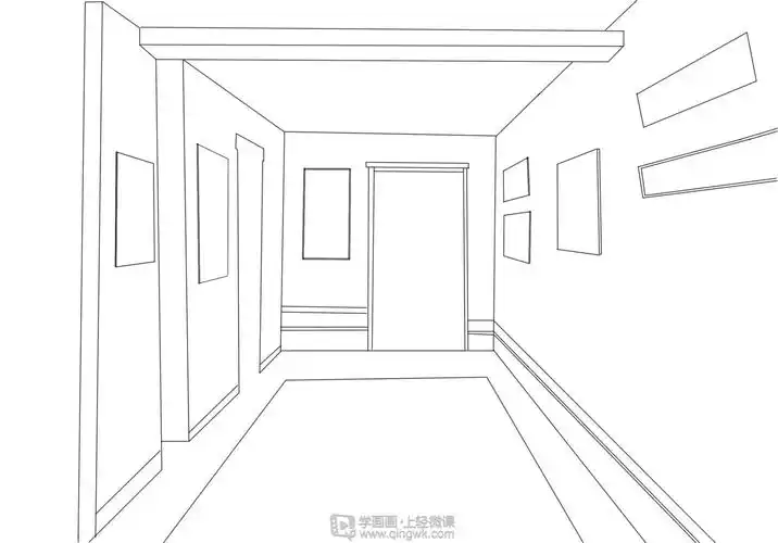 一点透视—绘画基础透视训练