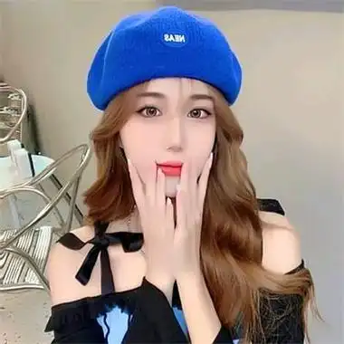 戴帽子的可爱女生真人头像帅气高冷女头