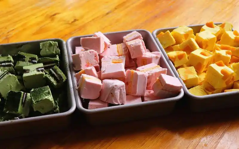 【厚切炒酸奶】自制网红小吃厚切炒酸奶,种类多,味