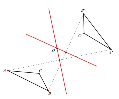 三角形画图旋转怎样画?