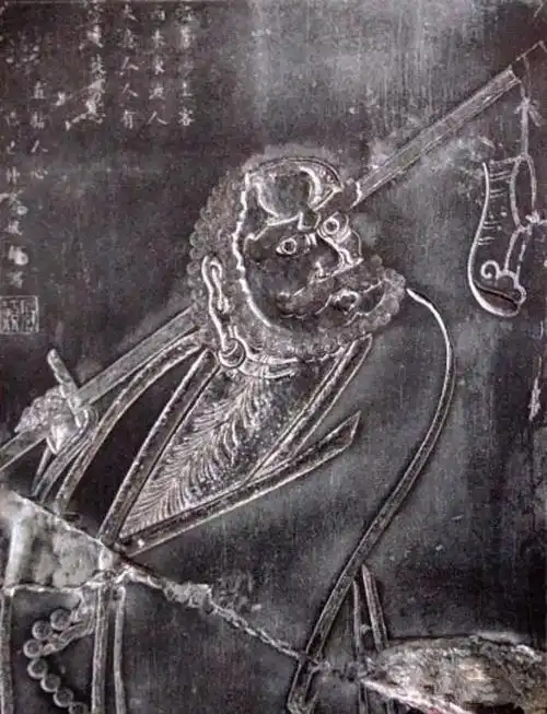 现存西安碑林第四室:达摩面壁像,达摩东渡图赏读